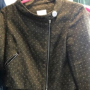 Wool crop jacket
